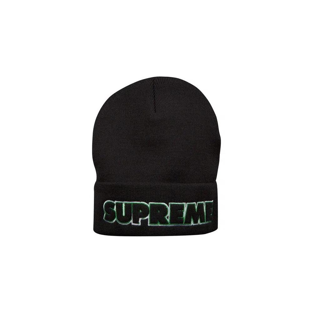 Бини Supreme Outline Beanie 'Black' 1