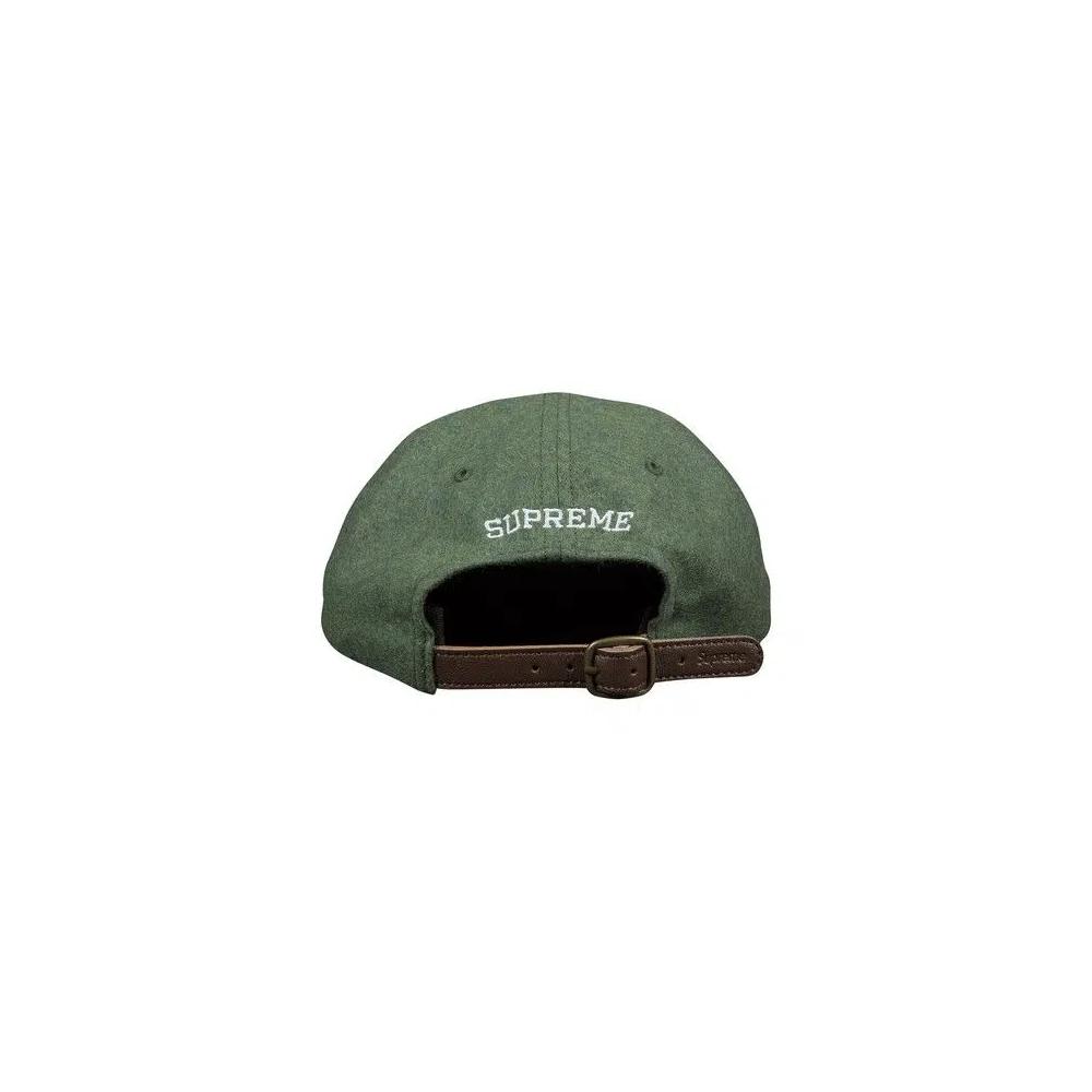 Кепки Supreme Suede S Logo 6 Panel 'Оливковый' 2