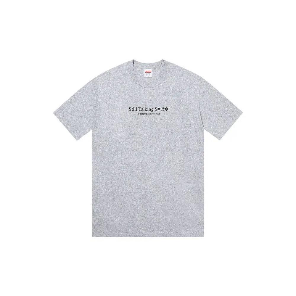 Футболки с коротким рукавом Supreme Still Talking Tee 'Heather Grey' 1