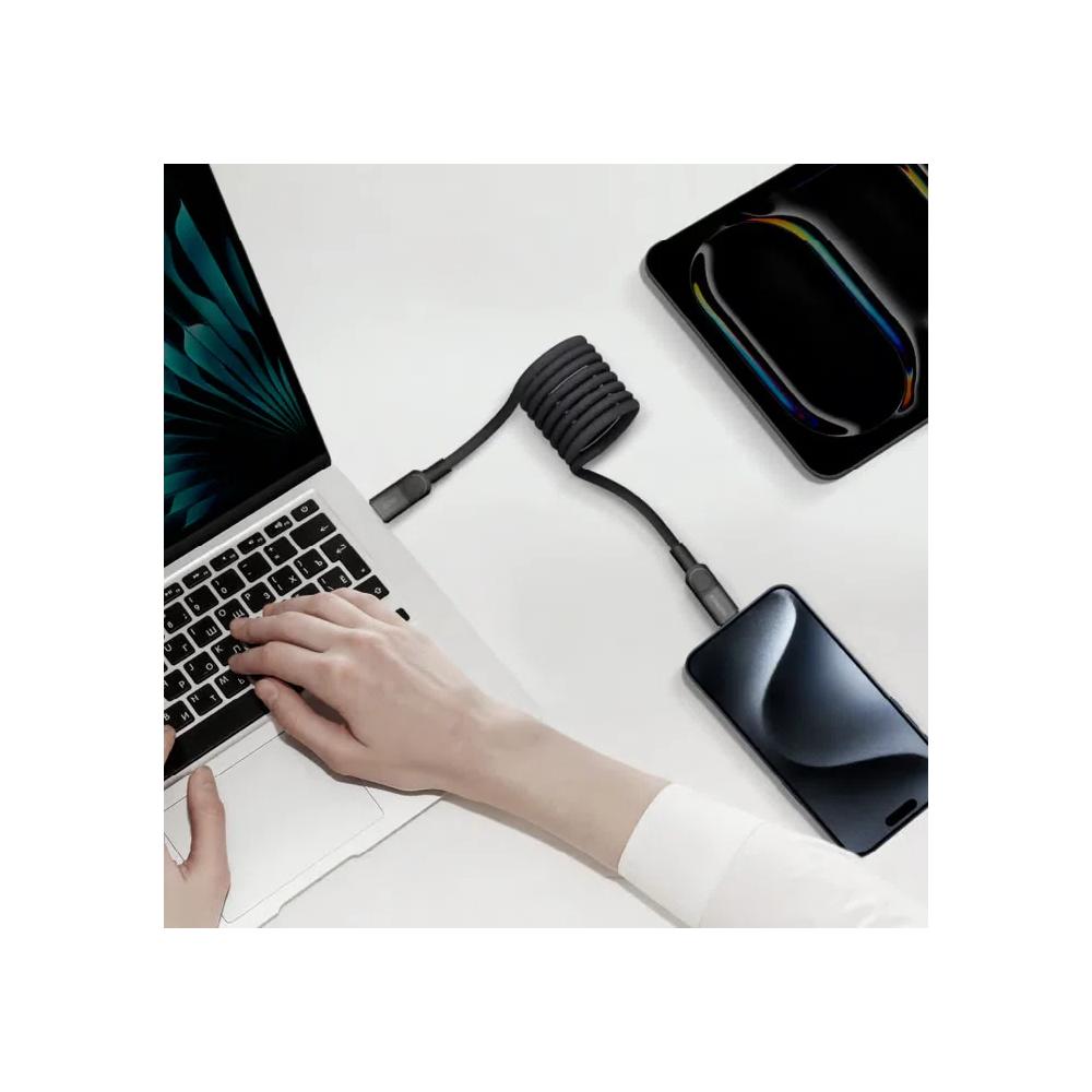 Momax Mag.Link 1M 60W USB-C to USB-C PD магнитный кабель - Sandstone песчаник 6