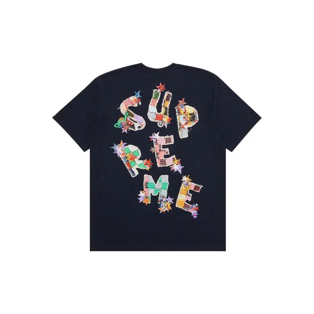 Футболки с коротким рукавом Supreme Patchwork Tee 'Black' 2