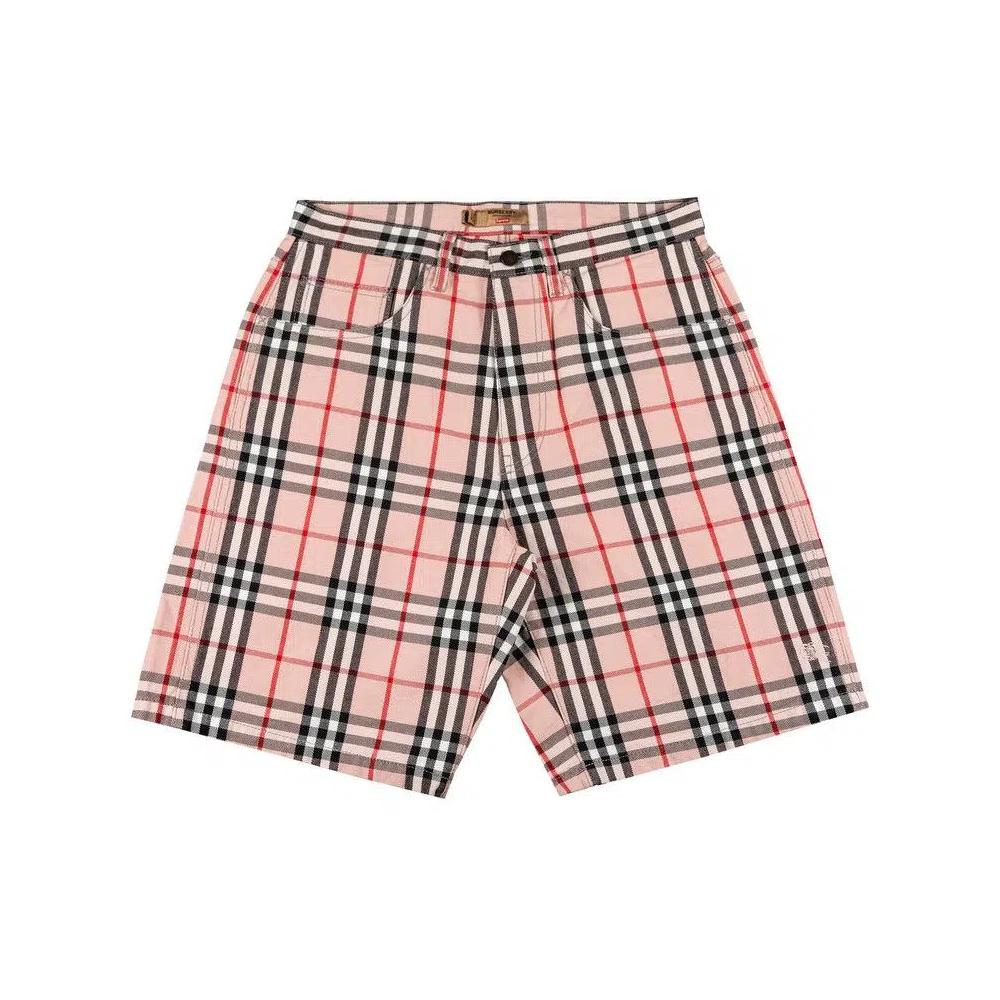 Шорты Supreme x Burberry Denim Short 'Pink' 1