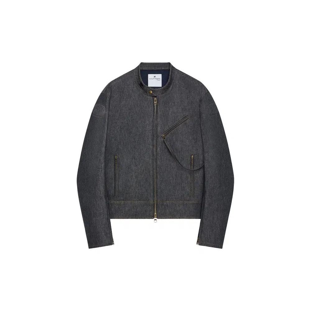 Бомберы Courrèges Scuba Denim Bomber Jacket 'Dark Heather Grey' 1