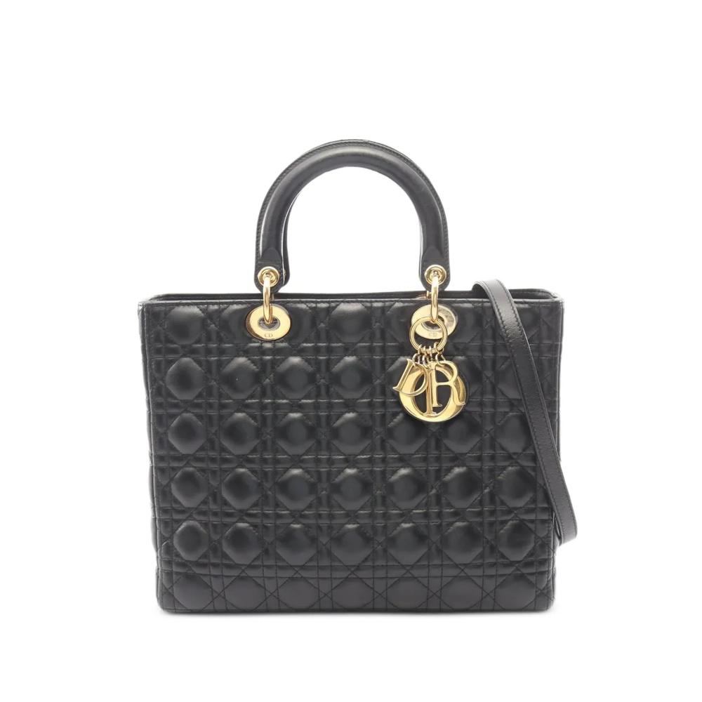 Сумка-тоут Lady Dior Cannage большого размера (2010-е годы) 1