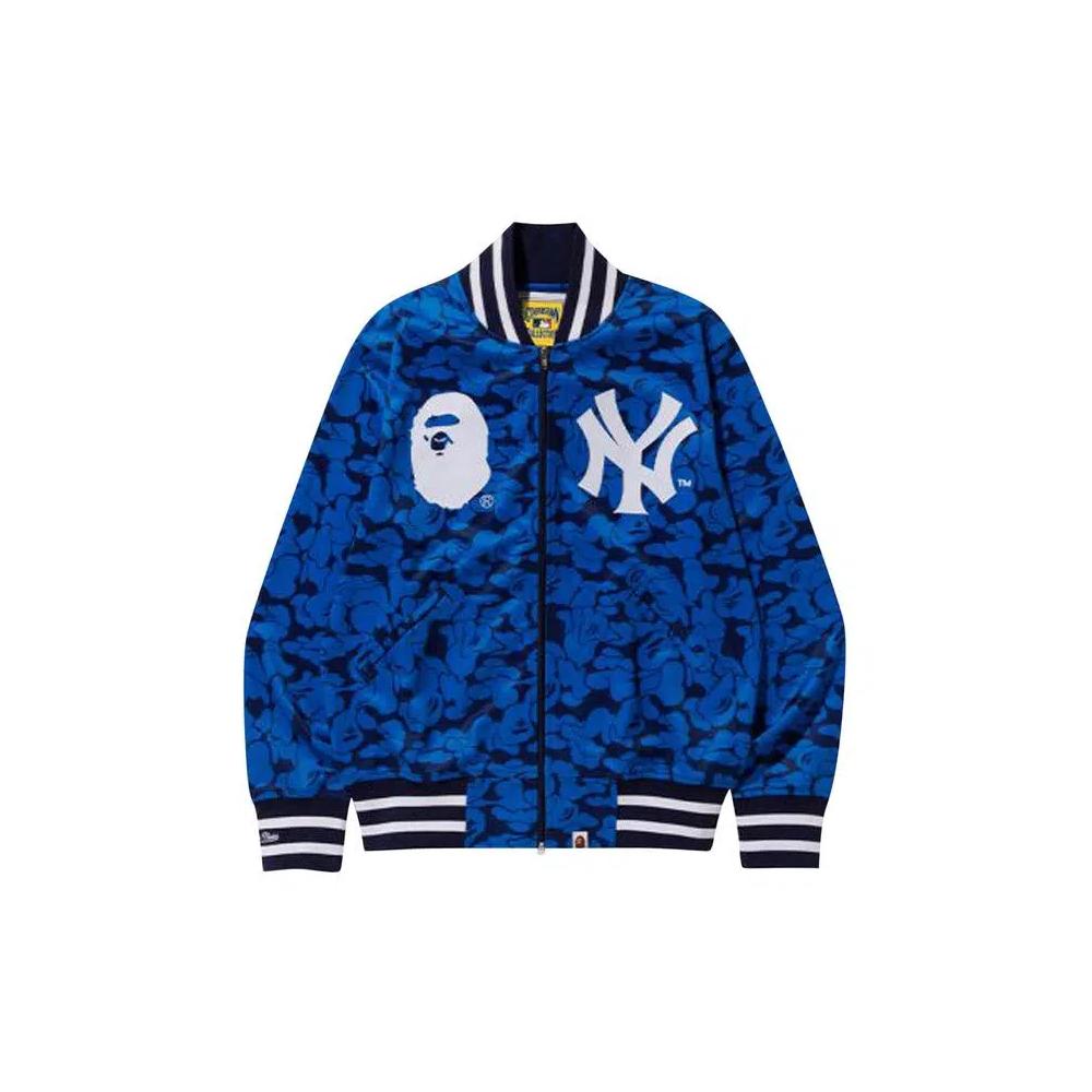 Верхняя одежда BAPE x Mitchell & Ness Yankees Куртка 'Синий' 2