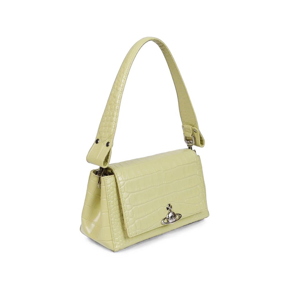 Hazel croc-effect leather shoulder bag 3