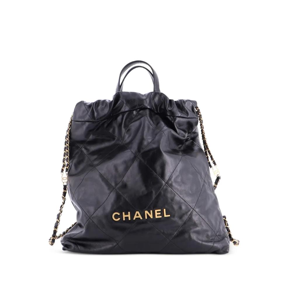 Большой рюкзак 22 Chain Quilted Calfskin 1