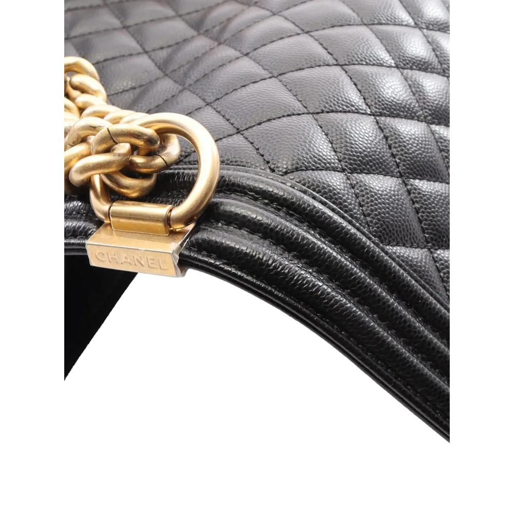 Стеганая сумка через плечо Old Medium Quilted Caviar Boy Flap (2019 год) 2