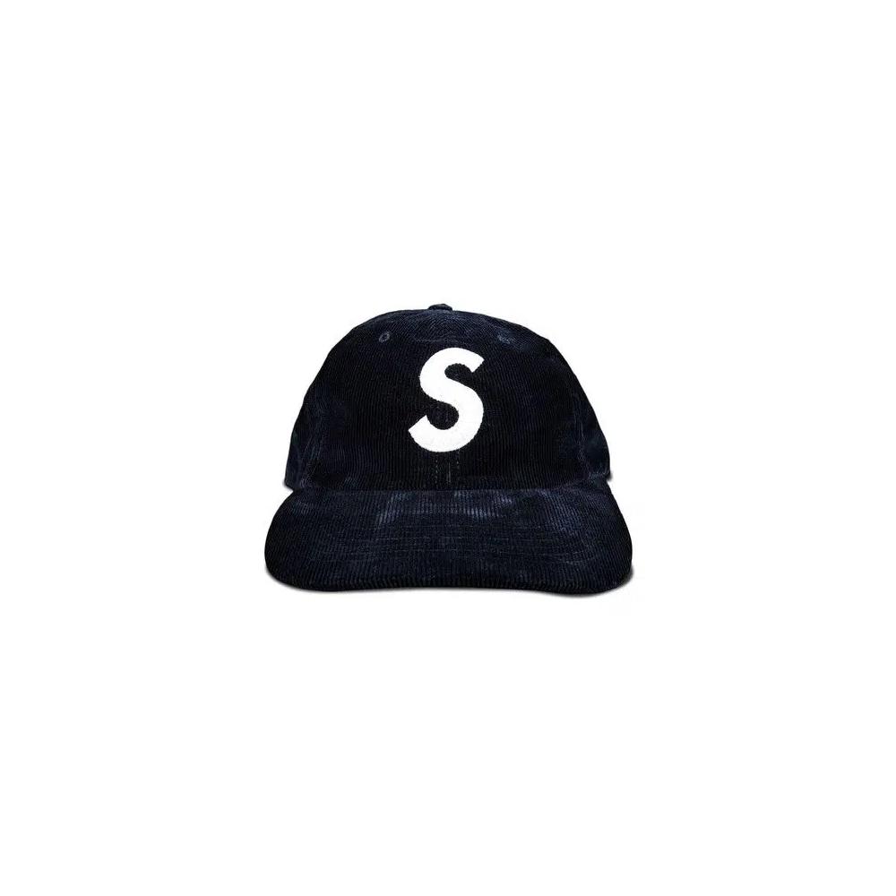 Кепки Supreme Fine Wale Corduroy S Logo 6-Panel 'Navy' 1