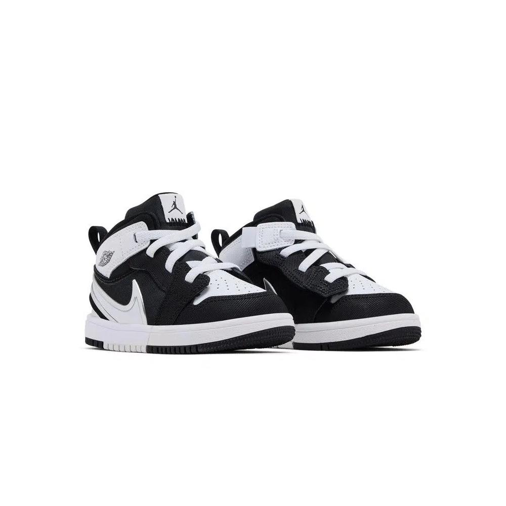 Кроссовки Air Jordan 1 Mid RM EasyOn TD 'Black White' 8