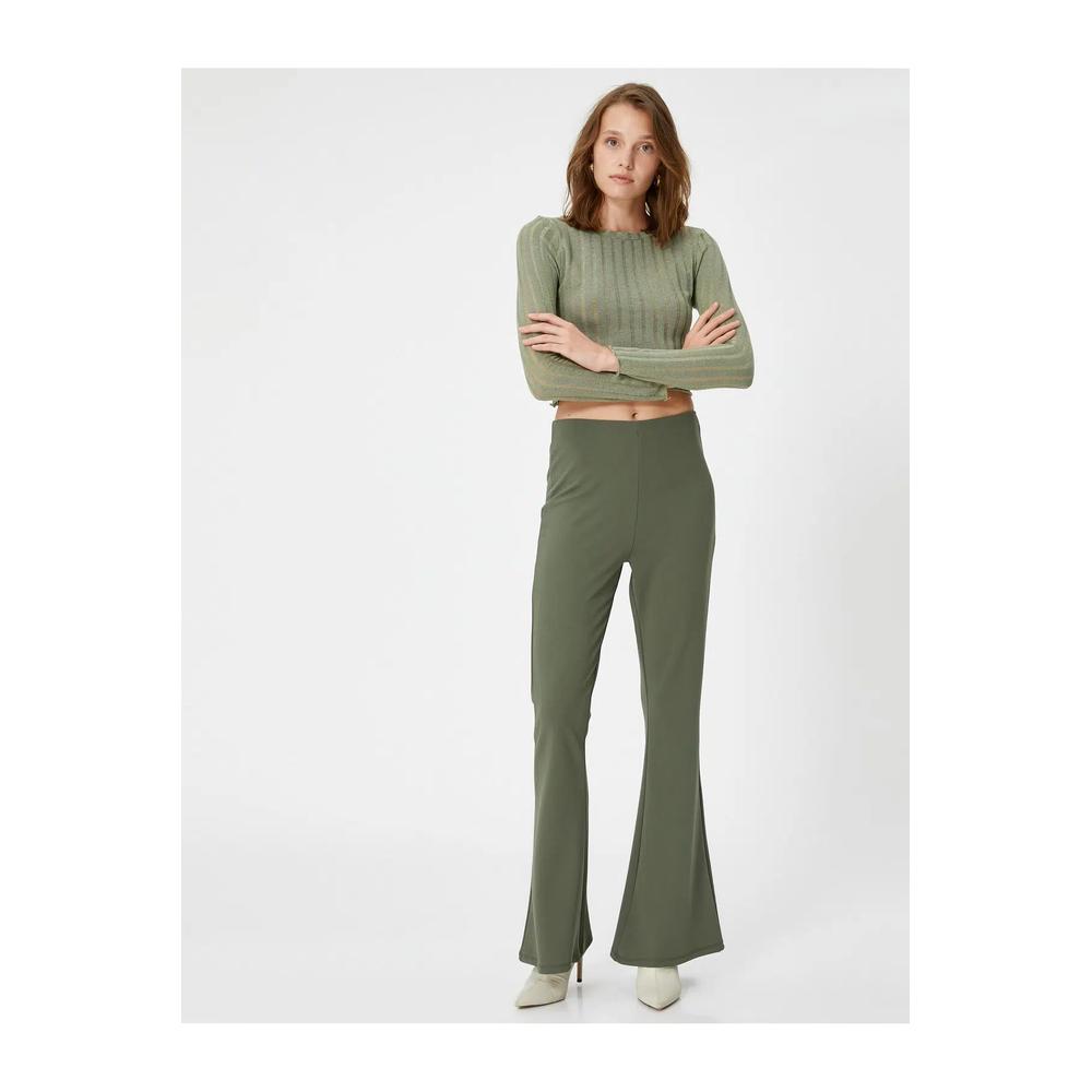 Леггинсы с высокой талией испанской ножкой 5