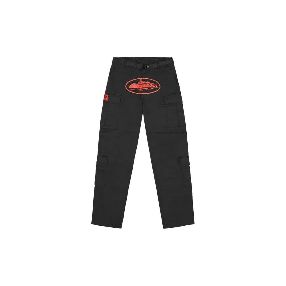 Карго-брюки Corteiz Guerillaz* Cargos 'Black/Red' 1