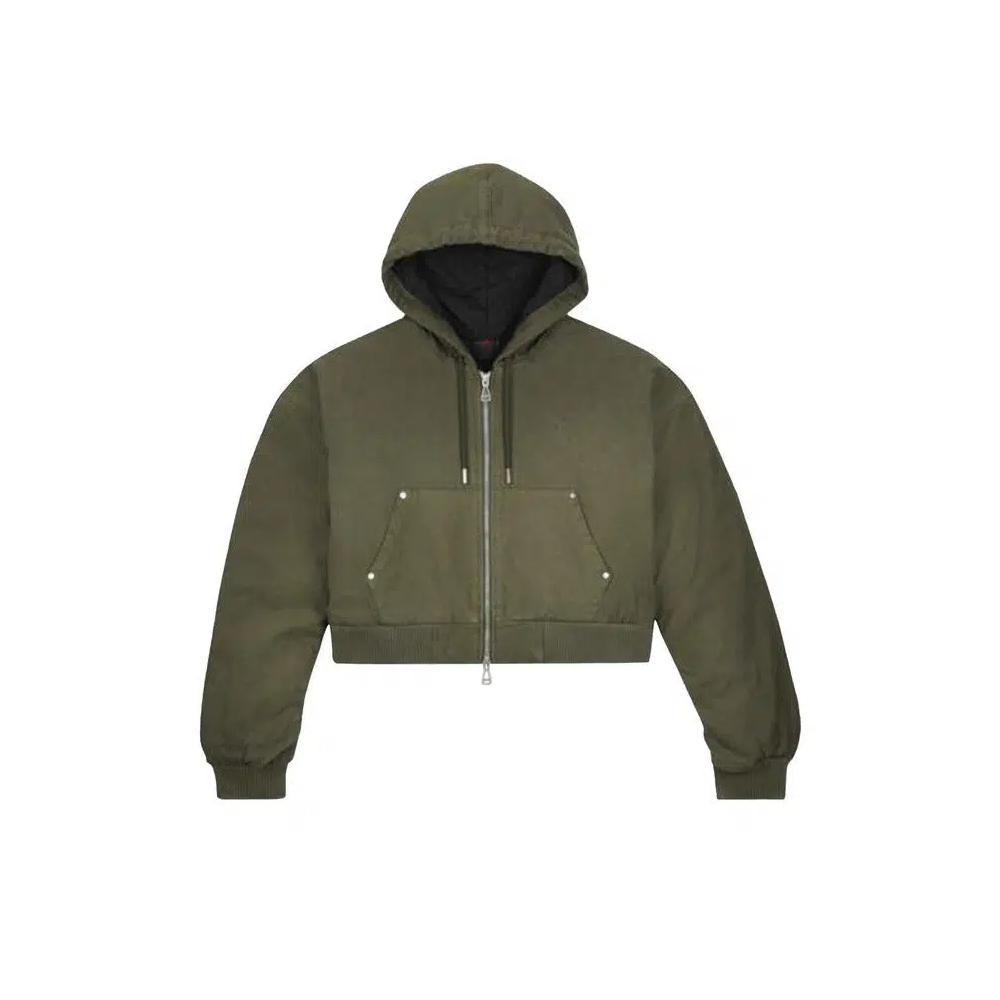 Куртка на молнии Air Jordan x Travis Scott с капюшоном из канваса 'Cargo Khaki' 1