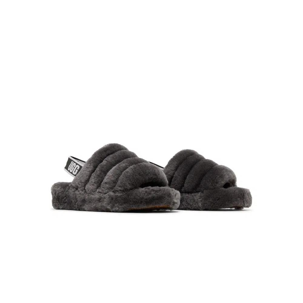 Слайды UGG Wmns Fluff Yeah Slide «Древесный уголь» 8