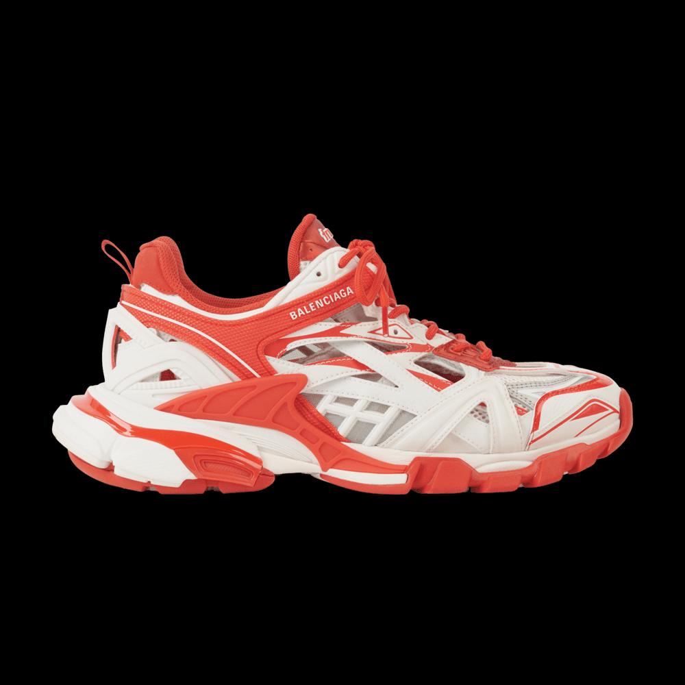 Кроссовки Balenciaga Track.2 Open Sneaker 'White Red' 1