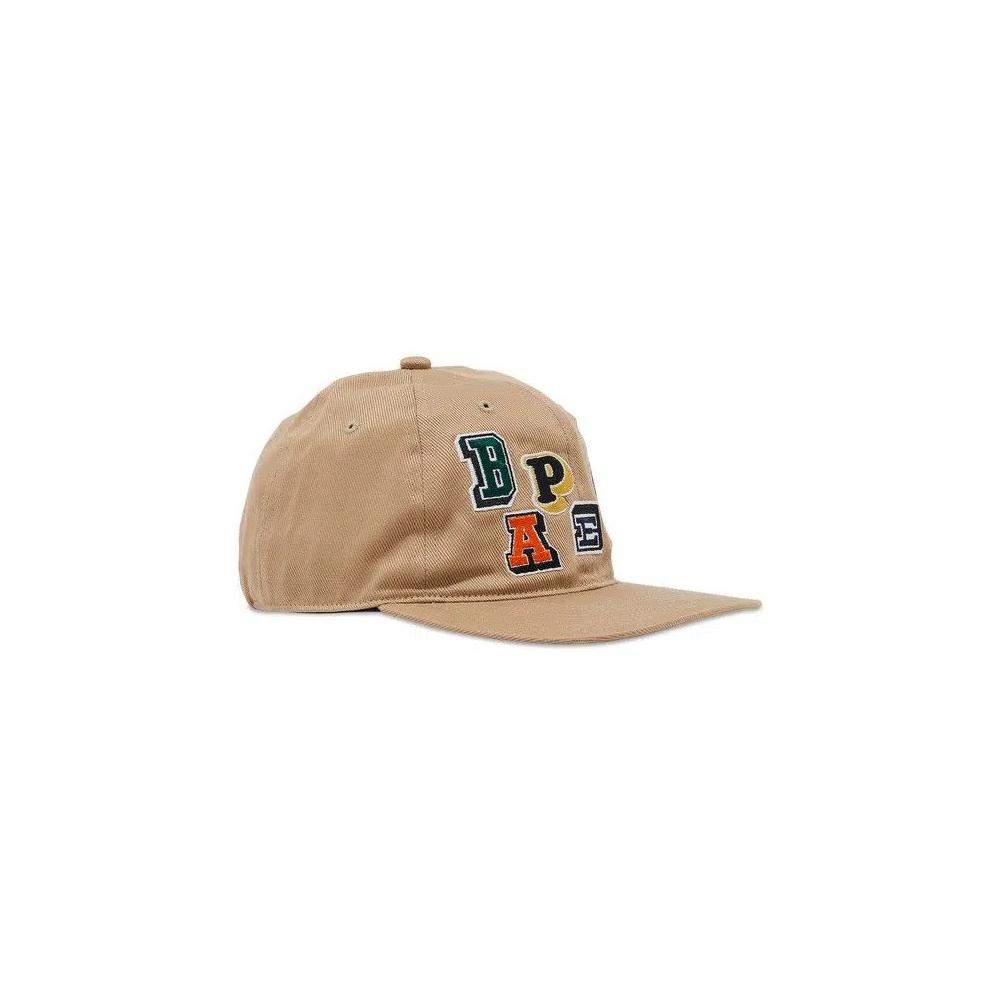 Бейсболки BAPE Multi Fonts Patch Panel Cap 'Beige' 2