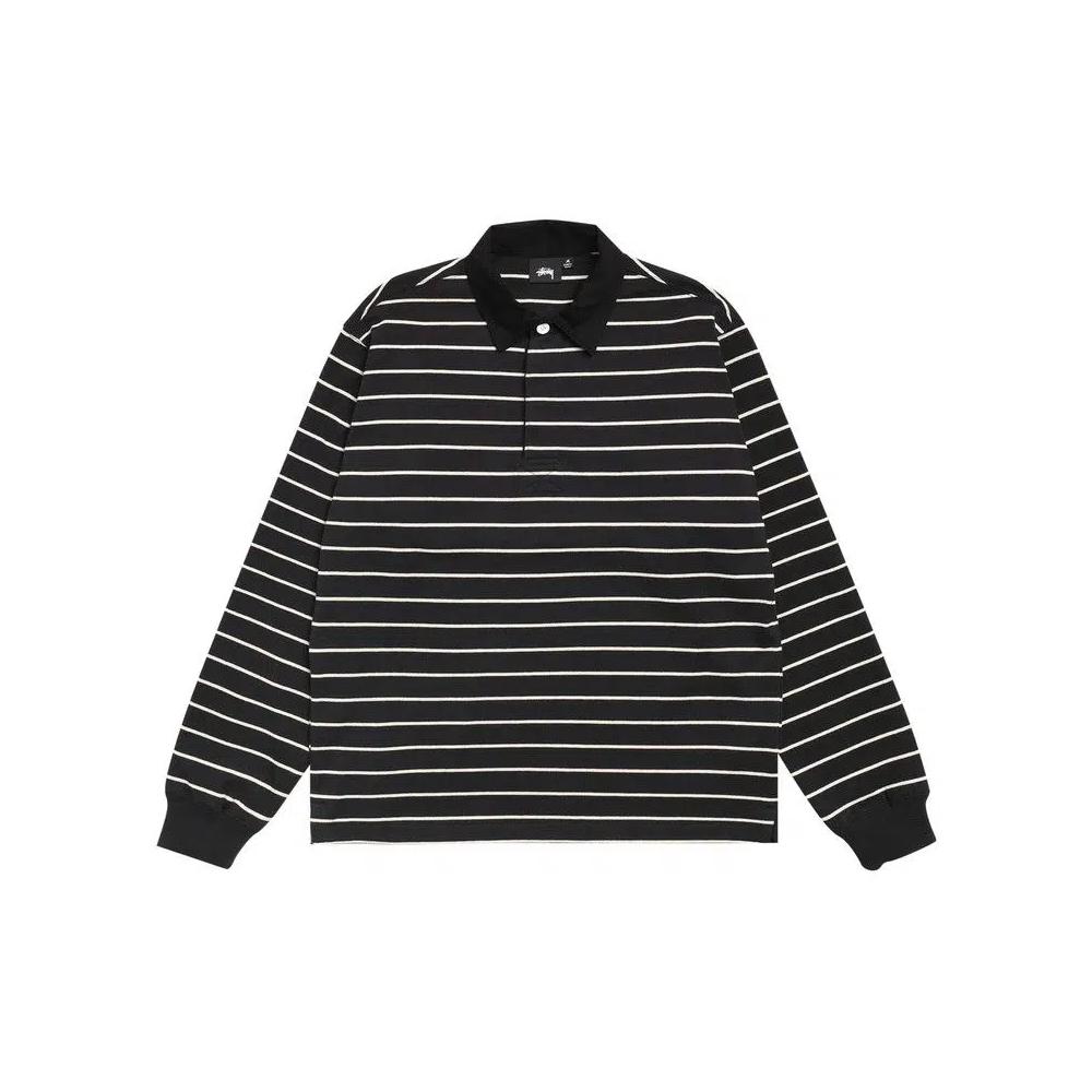 Топы Stussy Striped Rugby Shirt 'Black' 1