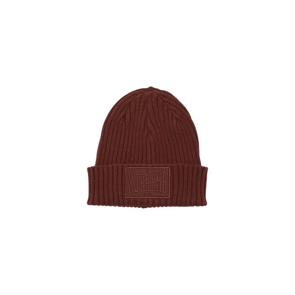 Бини Supreme Overdyed Patch Beanie 'Brown' 1