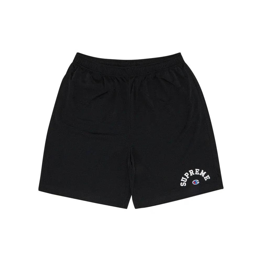 Шорты Supreme x Champion Mesh Short «Black» 1