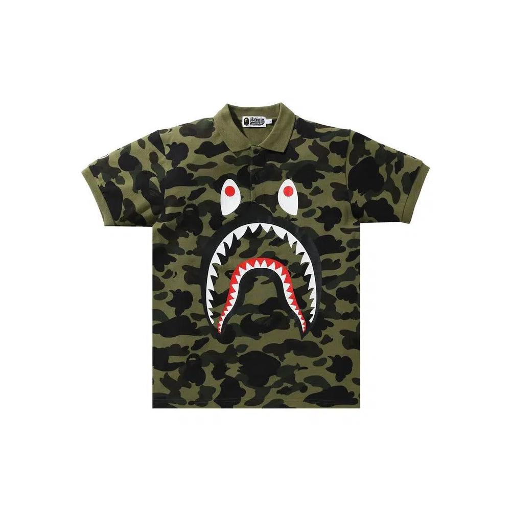 Топы BAPE 1st Camo Shark Polo 'Коричневый' 1