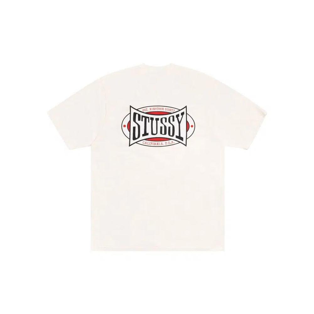 Футболки Stussy Champion Oval Tee Pigment Dyed 'Natural' 2