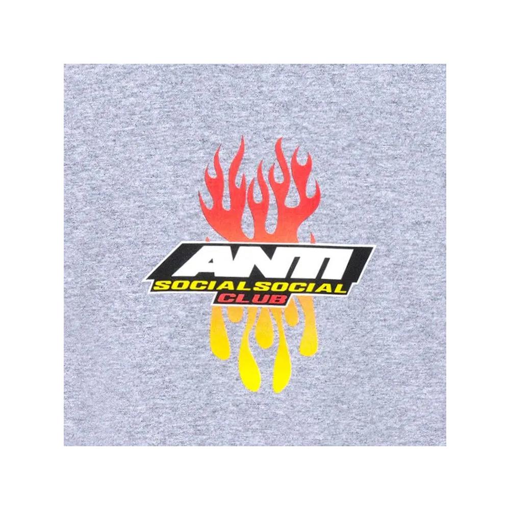Футболка Anti Social Social Club Hot At First Tee 'Ash Heather' 3