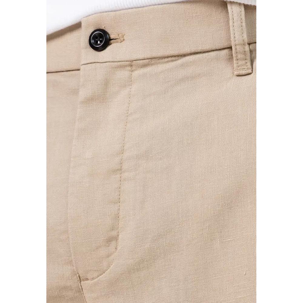 Прямые брюки чинос из льняной смеси Denton - Th Mainline 5