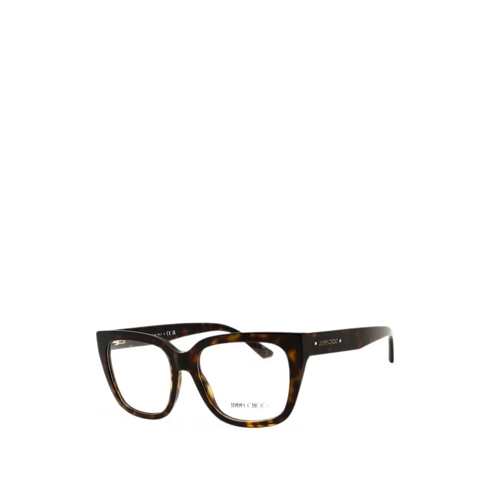 tortoiseshell-pattern rectangle-frame glasses 2