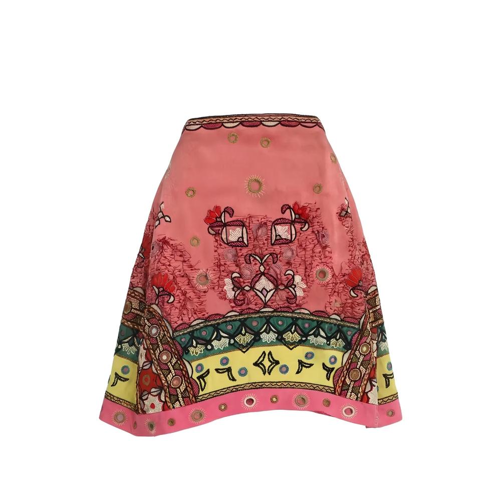bead-embellished embroidered skirt 1