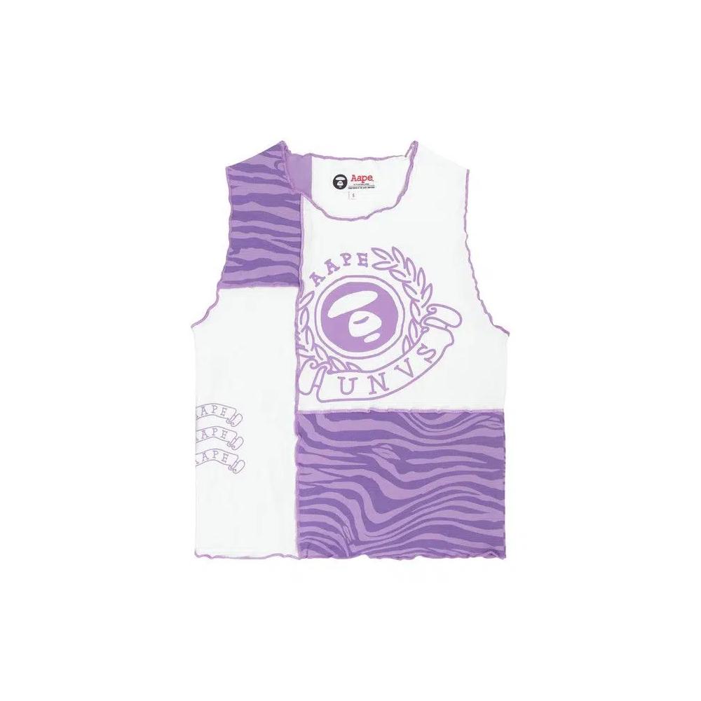 Футболка AAPE Moonface Tank Top 'White' 1