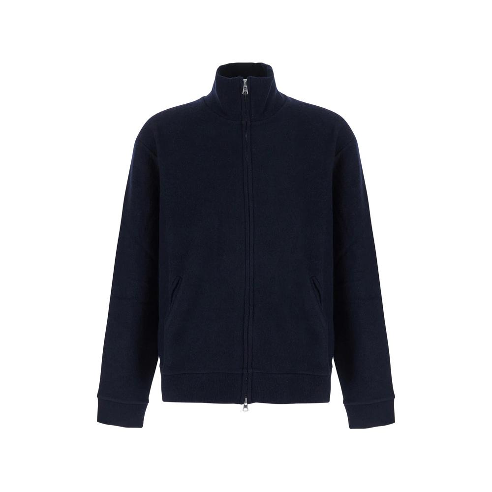 zip-up high-neck cardigan 1