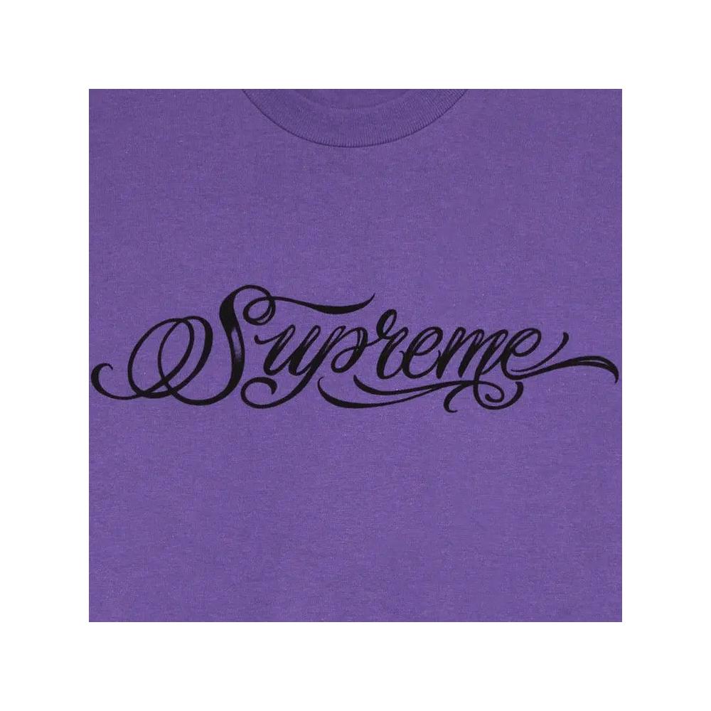 Футболки с коротким рукавом Supreme Script Tee 'Фиолетовый' 2