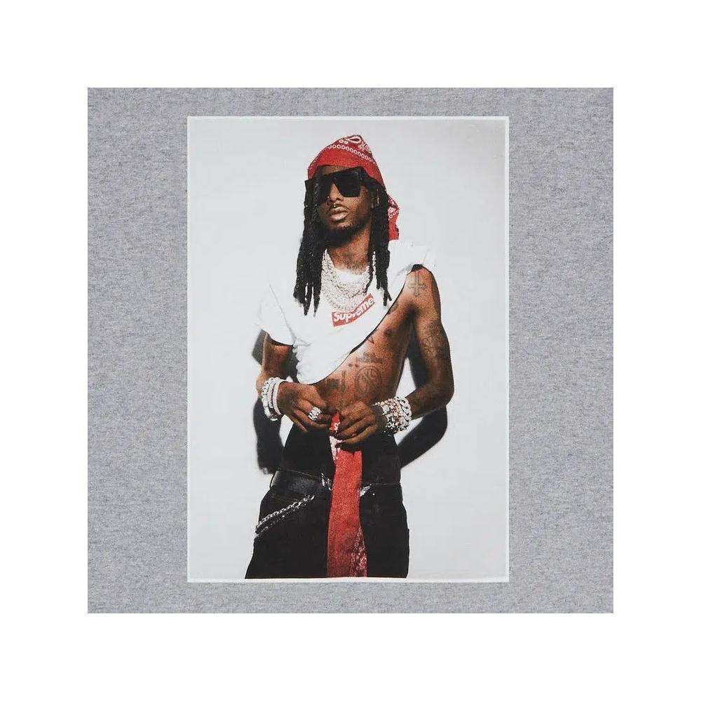 Топы Supreme Playboi Carti Tee 'Heather Grey' 2