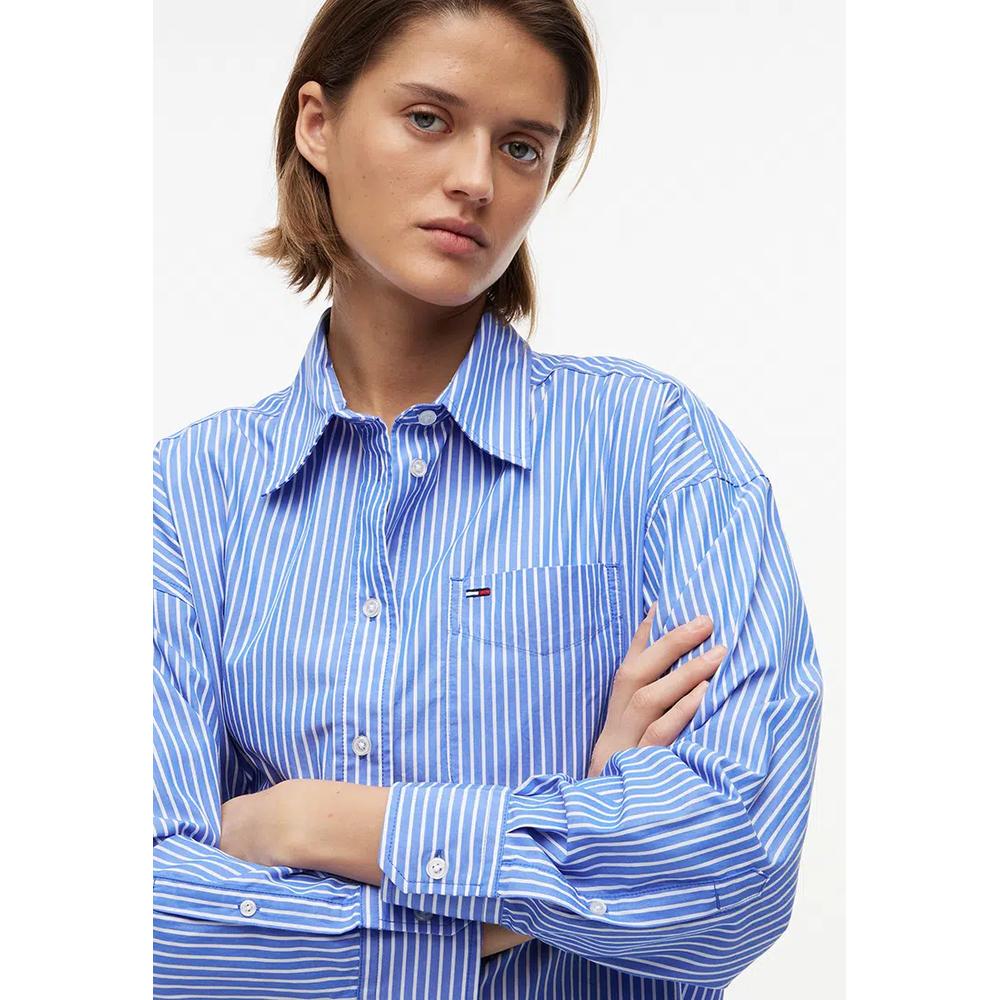 Свободная рубашка из поплина - Tommy Jeans 3