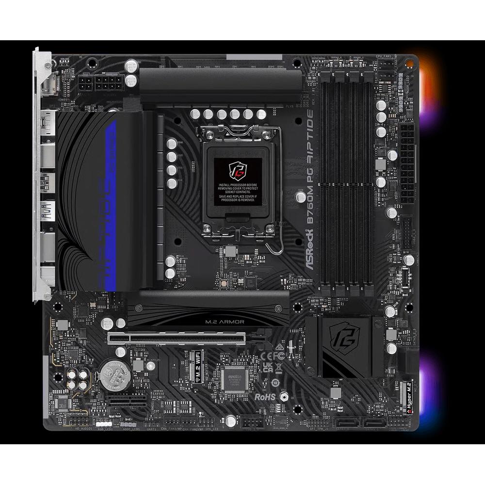 ASRock B760M PG RIPTIDE Micro-ATX материнская плата (DDR5) 2