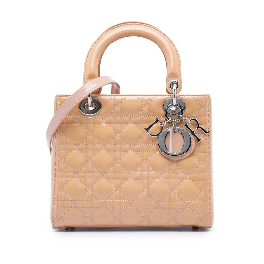 Сумка-сэтчел Patent Cannage Lady Dior среднего размера (2014 год) 1
