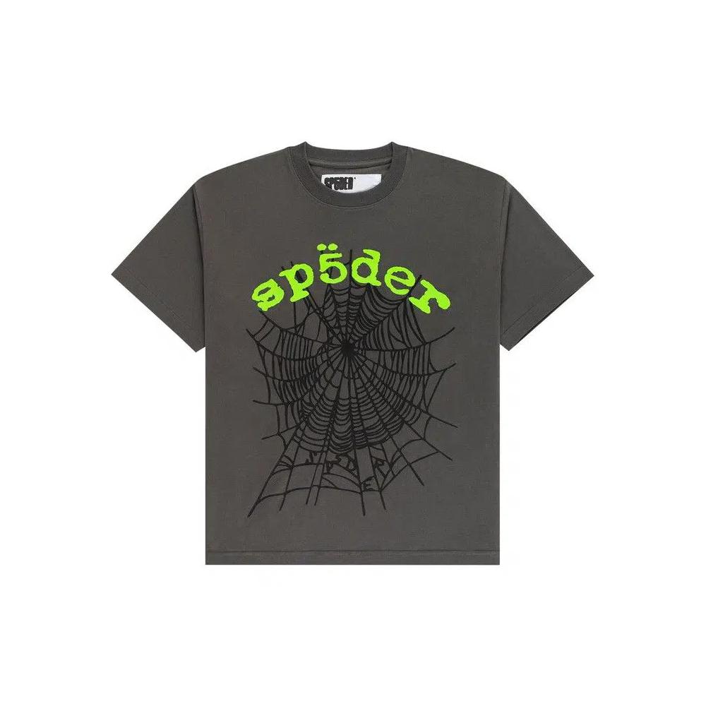 Футболка Tops Sp5der OG Web V2 Tee 'Slate Grey' 1
