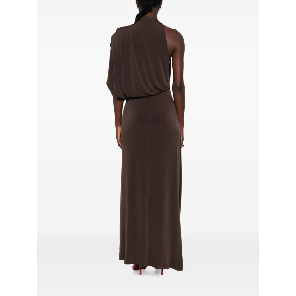 one-shoulder draped maxi dress 4