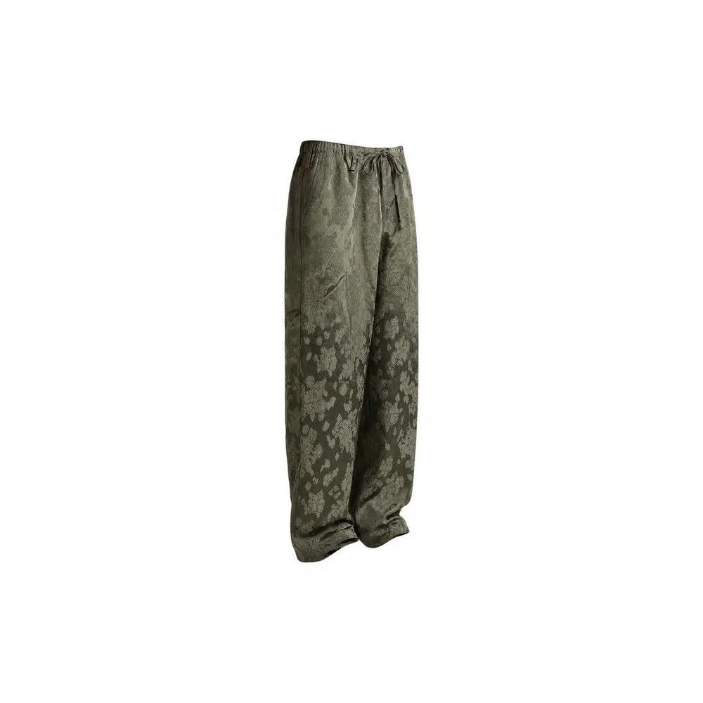 Брюки Dries Van Noten Floral Jacquard Pant 'Khaki' 2