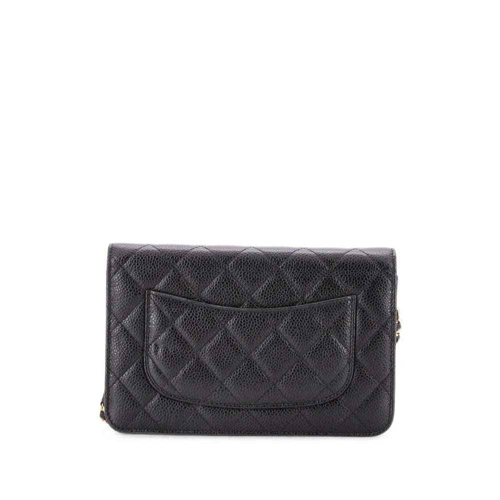 Стеганая сумка через плечо Wallet on Chain Quilted Caviar 2