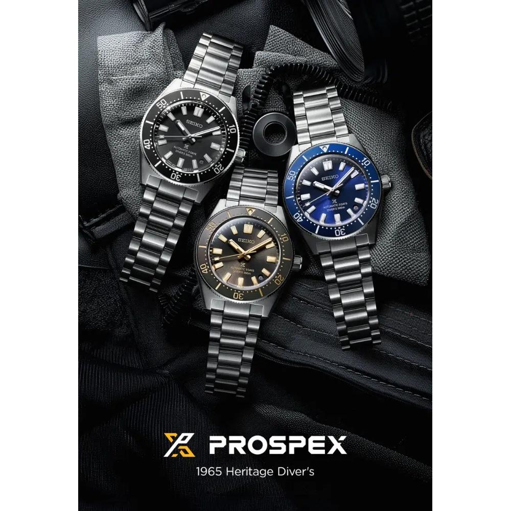 Seiko Prospex 1965 Heritage Diver’s 3-Days 300m в цвете Scuba Blue Циферблат Стальной браслет Автоматические часы SPB451J1 8