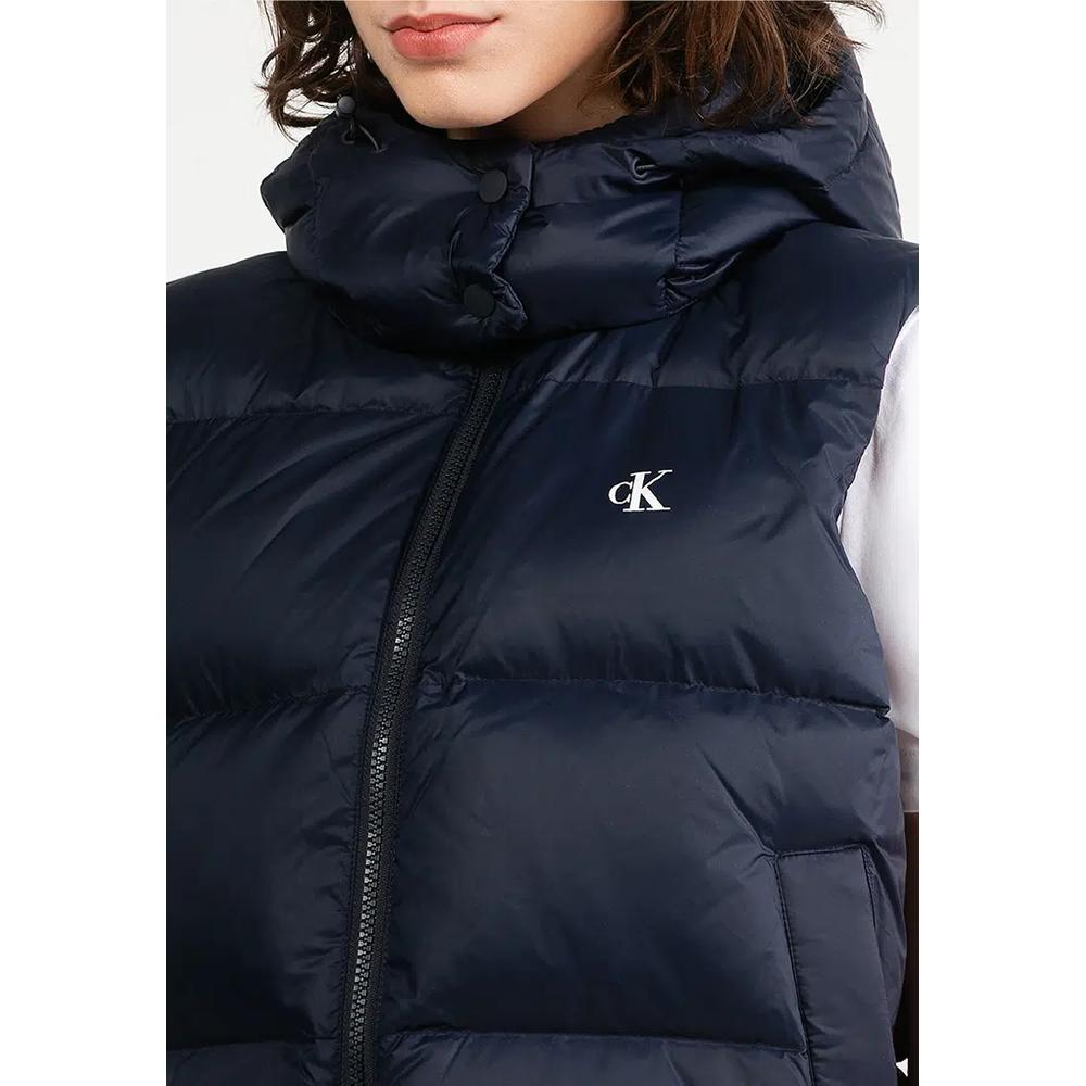 Свободный капюшон пуховой жилет - Calvin Klein Apparel 3