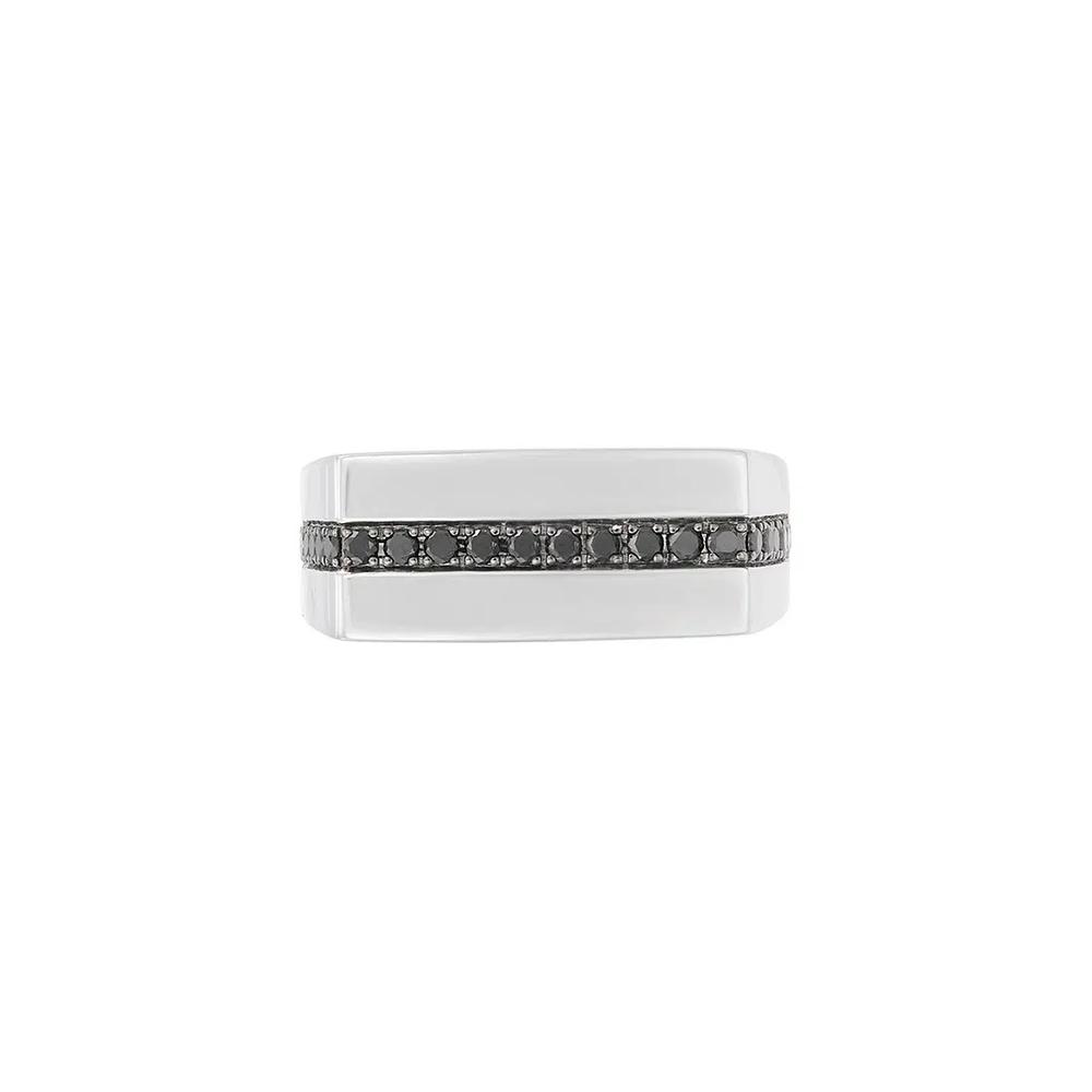 HABIB Black Diamond мужское кольцо из серебра 925 с палладием 270661024(PLD)-BLK 2