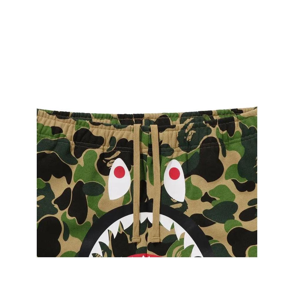Шорты BAPE ABC Camo Shark Sweatshorts 'Green' 3