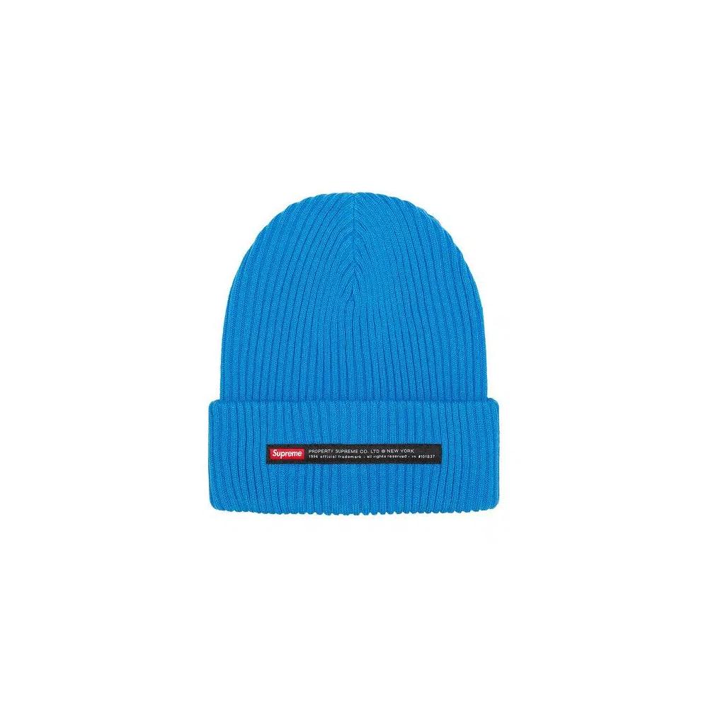 Бини Supreme Property Label Beanie 'Bright Blue' 1