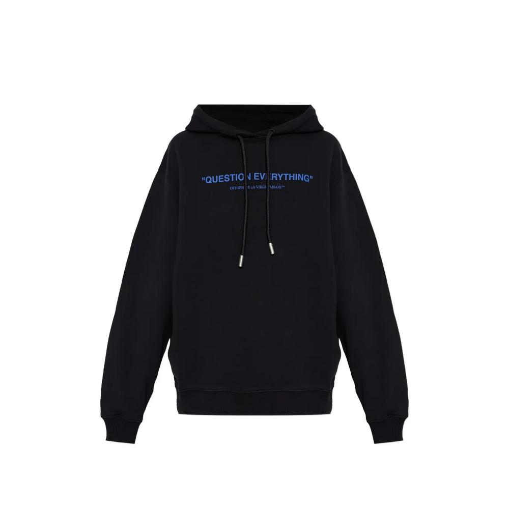 slogan-print hoodie 1