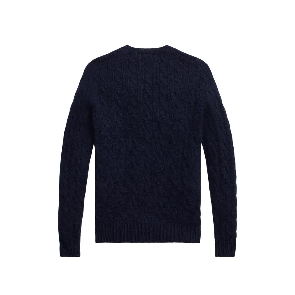 cable-knit embroidered-logo sweater 2