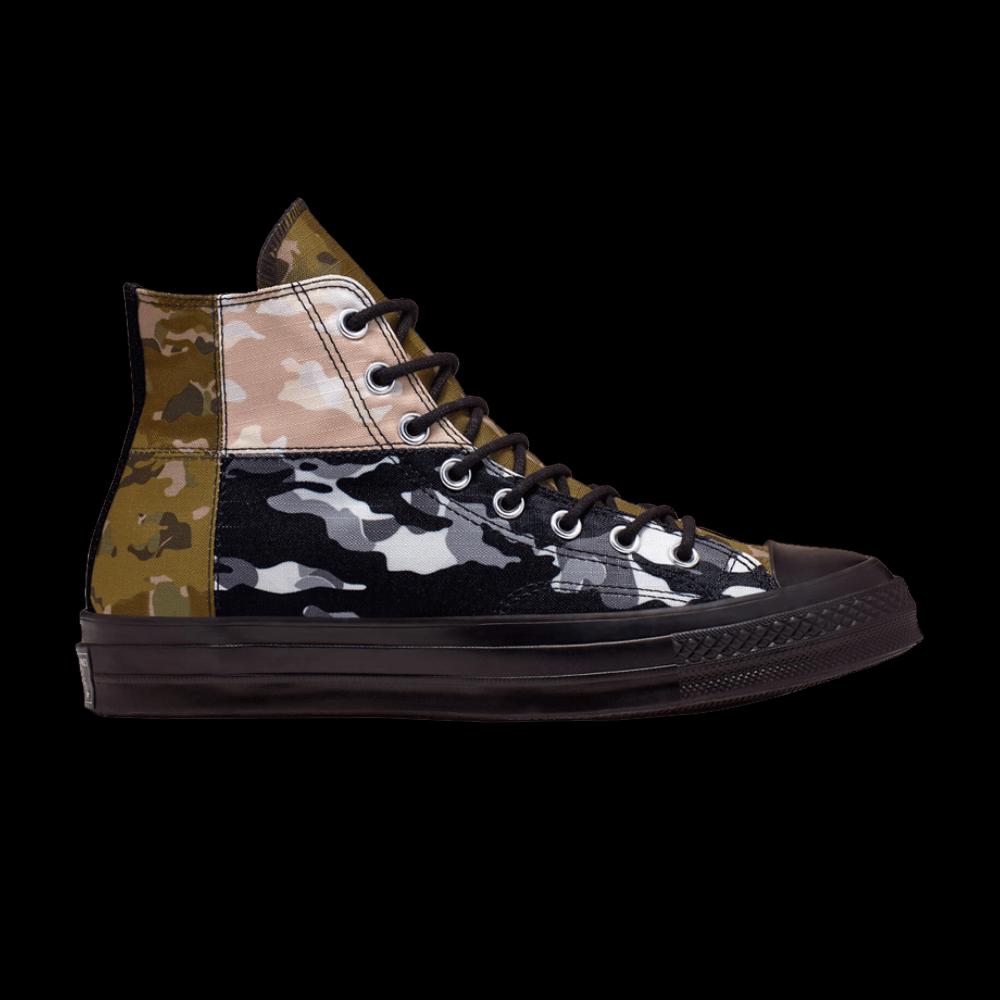 Повседневные баскетбольные Converse Chuck 70 High «Patchwork Blocked - Camo Black» 1