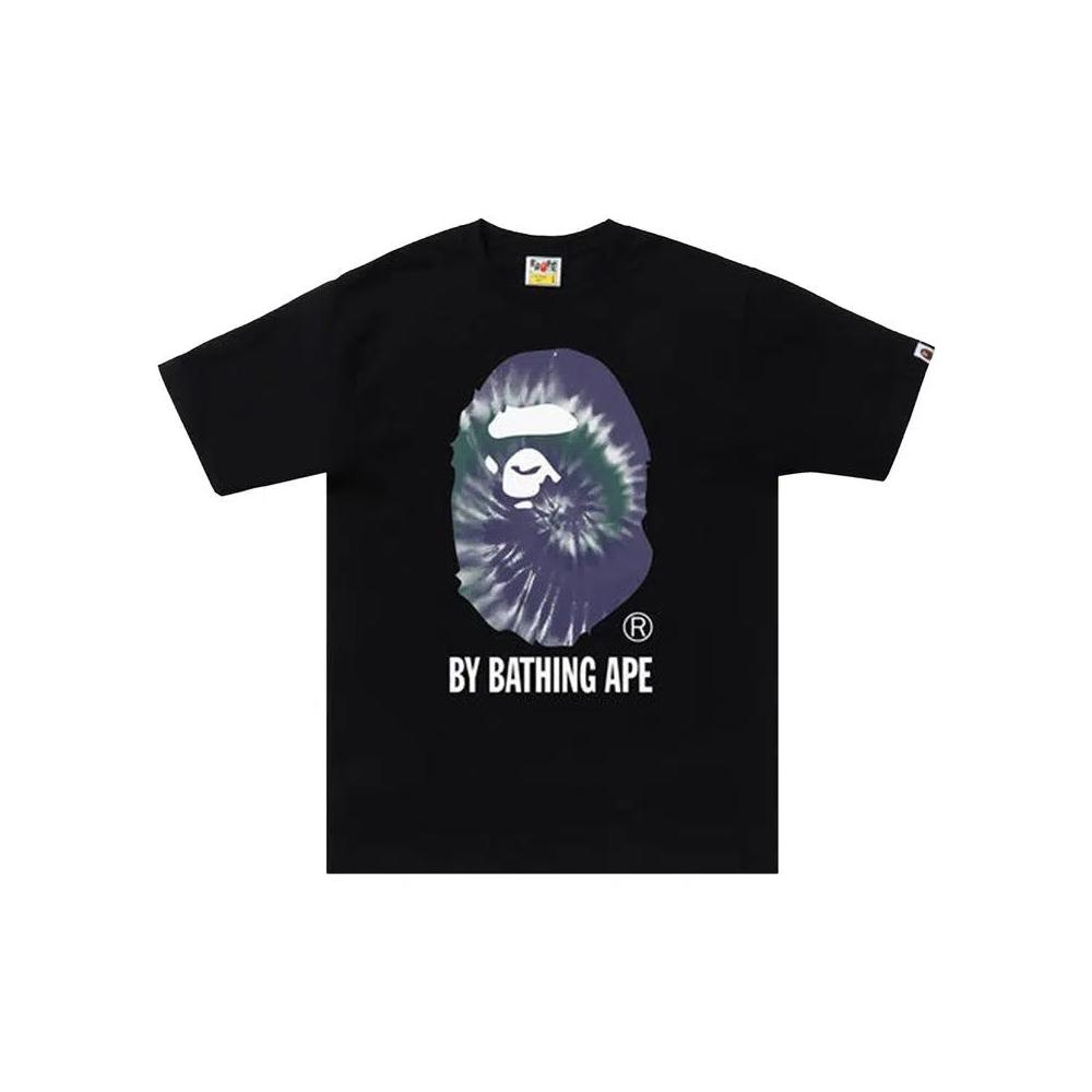 Футболки с коротким рукавом BAPE Tie Dye By Bathing Ape Tee 'Black/Purple' 1