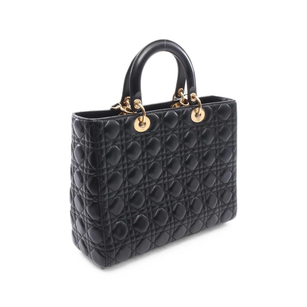Сумка-тоут Lady Dior Cannage большого размера (2010-е годы) 2